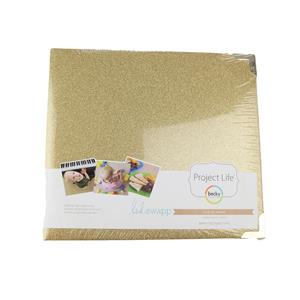 Project Life - Album Approx 8x8'' - Gold Glitter