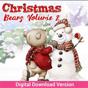 Digital Download Collection - Christmas Bears Vol 2  over 1,500 printable elements