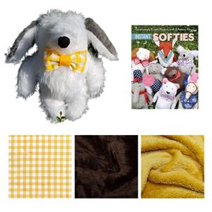 Brown Woofie Soft Toy Kit: Book & Fabric (1.5m)