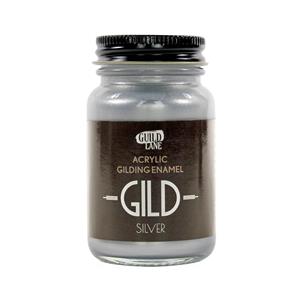 Guild Lane GILD Acrylic Gilding Enamel Paint, Silver (60ml Jar)