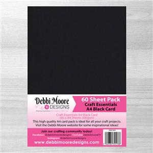 300gsm Black card - 60 sheets
