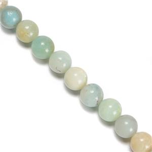 175 cts Chinese Multi-colour Amazonite Plain Rounds approx 8mm,38cm Strand