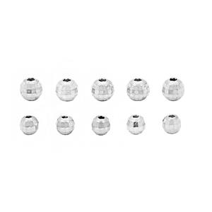 925 Sterling Silver Satellite Spacer Beads, Approx 4mm & 5mm 10pcs