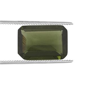 3.8cts Moldavite 14x10mm Octagon (N)