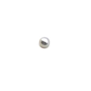 White South Sea Drop Pearl Half Drilled Approx 9-10mm (1pc) 