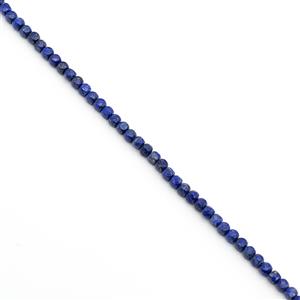 110cts Natural Colour Lapis Lazuli Faceted Cubes Approx 6mm, 38cm Strand