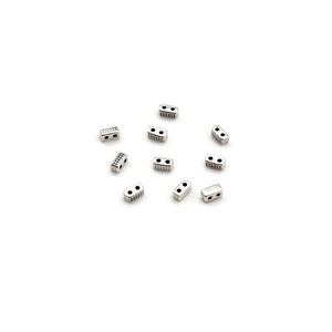 Cymbal Marathi - Tila Bead Sub - Antique Silver Plated (10pk)
