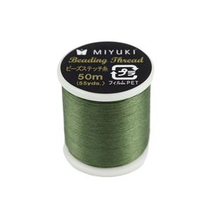 Miyuki Beading Thread Green, 50m Spool