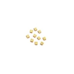 Cymbal Parasporos - Tila Bead Sub - 24K Gold Plated (10pk)