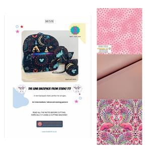 Studio 7t7 Luna Backpack Kit: Instructions & Fabrics - Daydreamer