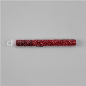 Miyuki Silver Lined Ruby Seed Beads 8/0 (22GM/TB)