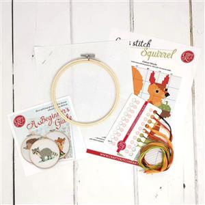 The Crafty Kit Company Squirrel Cross Stitch Kit