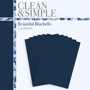 Clean & Simple Beautiful Bluebells Cardstock