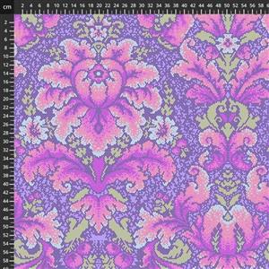 Tula Pink Parisville Deja Vu Damask Dot Violet Fabric 0.5m