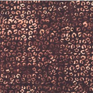 Hoffman Congobay Batiks Cappuccino Leopard Fabric 0.5m