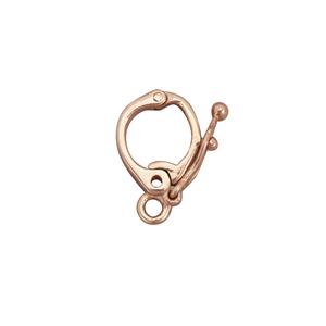 Rose Gold 925 Sterling Silver Bail Clip Approx 14mm Long with 6mm Opening