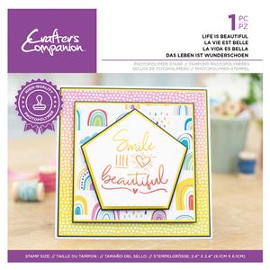 CC - Photopolymer Stamp - Life Is Beautiful - 1PC