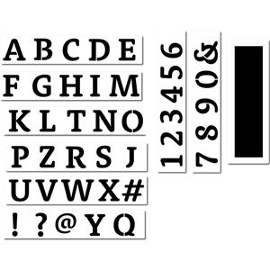 Stencil Up Slab Serif Letter Set and Masks (Upper Case)