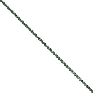 60cts Type A Olmec Blue Jadeite Plain Rounds Approx 5mm, 30cm Strand