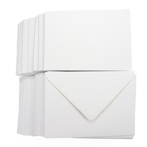 Acorn Creative.100 x C6 white embossed envelopes.