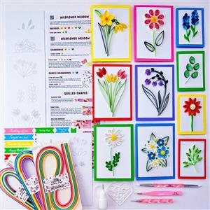Extended from 8th May - TillyViktor - Wildflower Meadow  Bundle Box - 24 Projects, Tools & Extra Quilling Strips