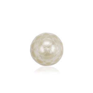 Golden South Sea Cultured Pearl Faceted Half Drilled, Approx 8mm (Pack of 1)