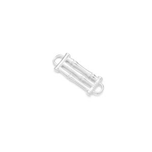 925 Sterling Silver Bamboo Style Connector Approx 20mm