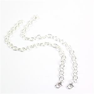 Birthday Double Trouble  925 Sterling Silver Cable Chain Bracelet Approx 20cm  (2pcs)