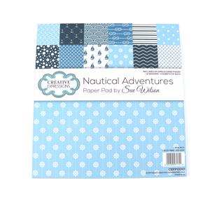 Creative Expressions Sue Wilson Nautical Adventure 8 in x 8 in Paper Pad 210gsm