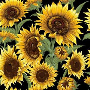 Flower Market Sunflowers Fabric 0.5m