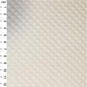 PU Quilted Fabric Ivory 0.5m