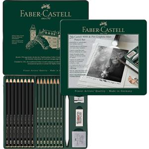 Faber-Castell - PITT Monochrome Set Pitt Graphite Matt & Castell 9000