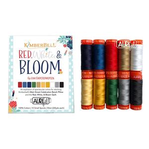 Aurifil Kimberbell Red White & Bloom 10 Small 50wt Spools (10 x 200m)