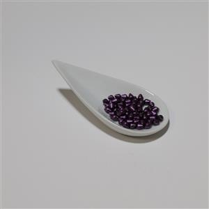 Spiky Button Beads - Alabaster Pastel Bordeaux, 4.5x6.5mm (100pcs)
