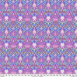 Kaffe Fassett X William Morris Collection Granada Purple Cotton Lawn Fabric 0.5m