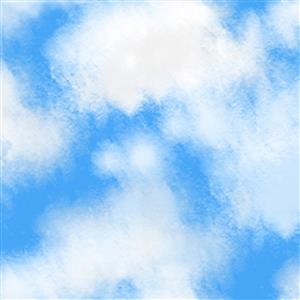 Bee Boppin' Clouds Bright Fabric 0.5m