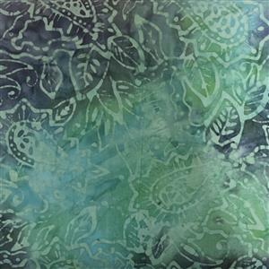 Indonesian Bali Batik Turquiose Fabric 0.5m