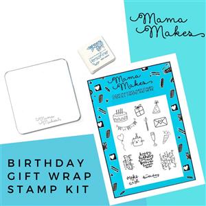 Mama Makes - Birthday Gift Wrap Stamping Kit