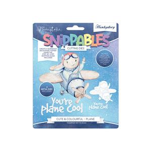 Moonstone Dies - Snippables Cute & Colourful - Plane, Contains 2 Metal Dies