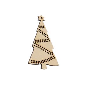 Gingerbread Cookies Christmas tree with approx.  40cm of 3mm red satin ribbon