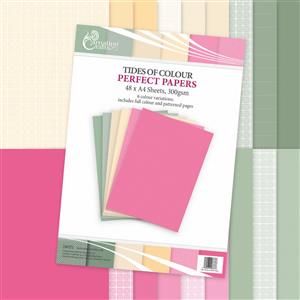 Carnation Crafts Tides Of Colour A4 Perfect Papers 300gsm 48 sheets