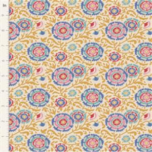 Tilda Jubilee Collection Elodie Mustard Fabric 0.5m
