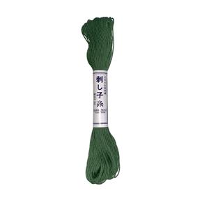 Sashiko Thread Colour 7 Green 20m  From Olympus Thread Mfg Co