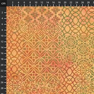 Stonehenge Marrakech Collection Traditional Geo Sunset Fabric 0.5m