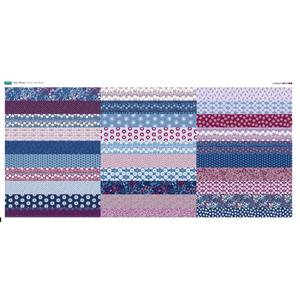 Sophisticated Strips Wintery colours Fabric Panel (140 x 70cm)