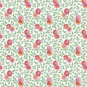 Liberty The Artist's Home Trailing Marigold Painted Sunset Fabric 0.5m