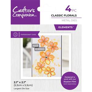 Crafter's Companion Metal Dies Elements - Classic Florals