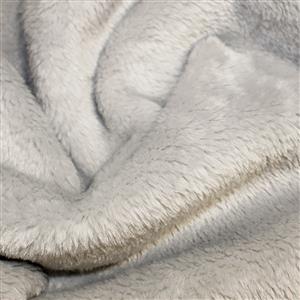 Silver Supersoft Fleece Fabric 0.5m