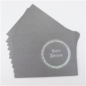Happy Birthday Holographic Sentiment Mini Sheet Pack - 300gsm - 10 Sheets