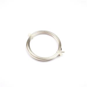 Hexagon Wires: 2mm Sterling Silver Plated Copper Wire 1m